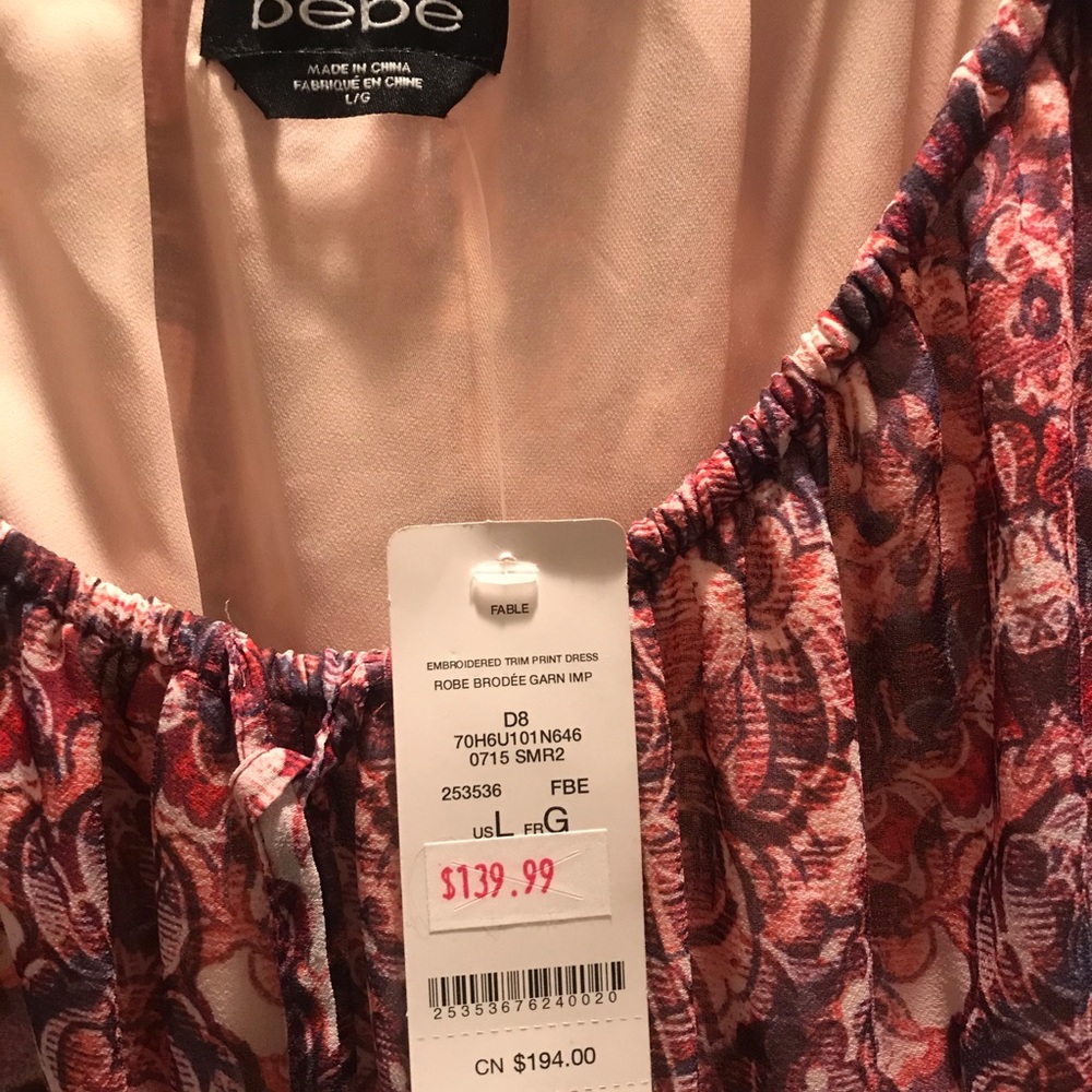Never worn Bebe Dress
